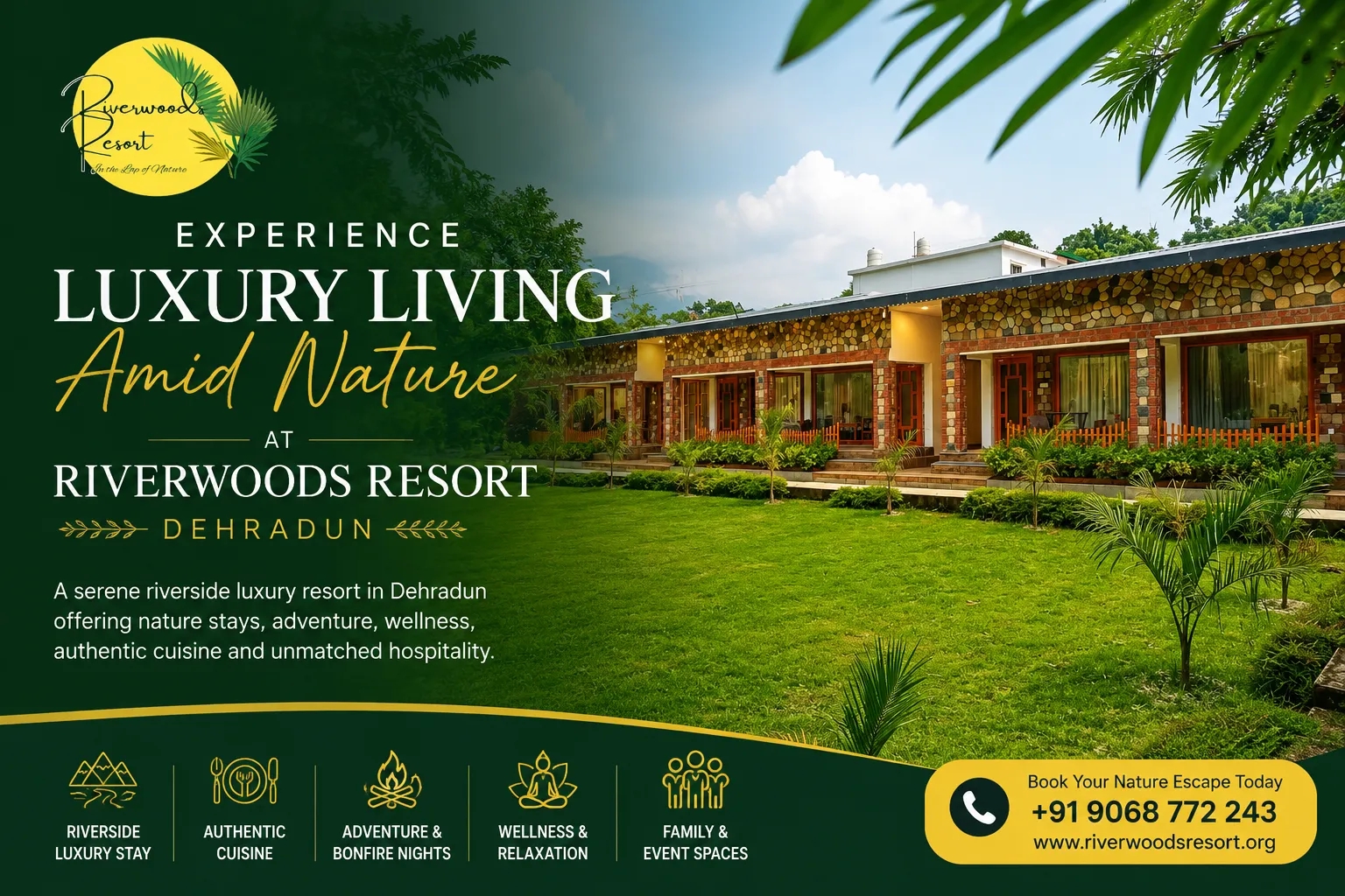 Luxury Living Amid Nature at Riverwoods Resort Dehradun