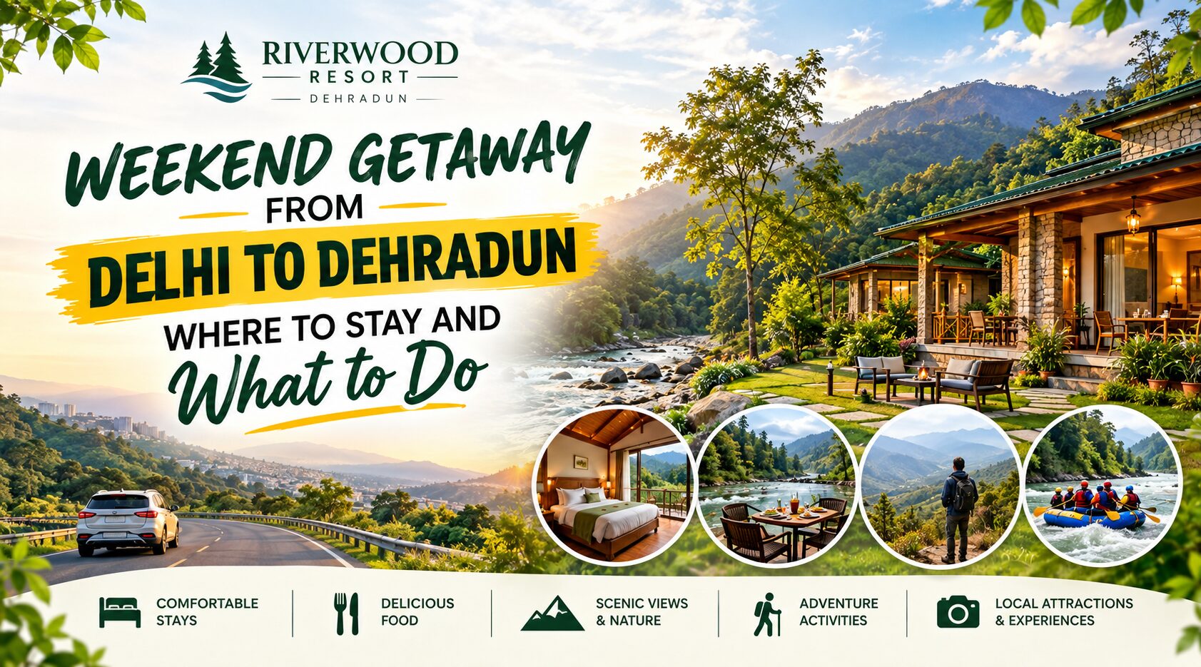best resorts in Dehradun
